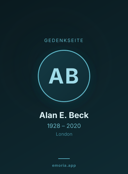 Gedenkportrait von Alan E. Beck