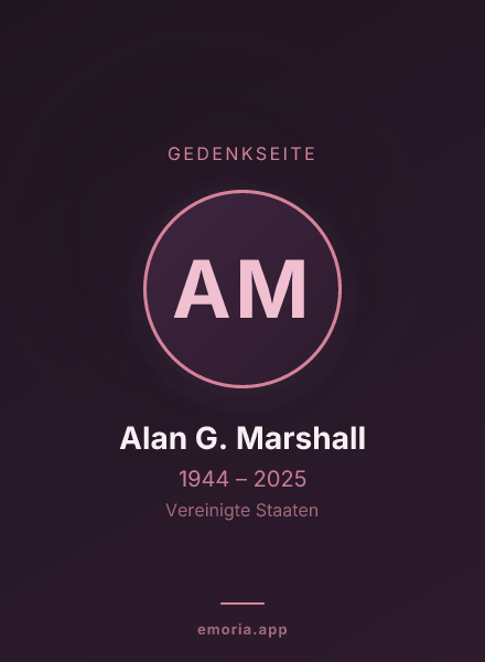 Gedenkportrait von Alan G. Marshall