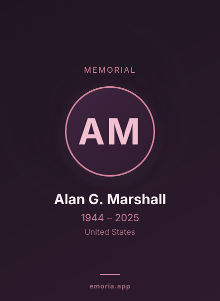 Memorial portrait of Alan G. Marshall