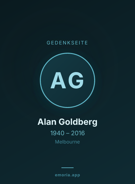 Gedenkportrait von Alan Goldberg