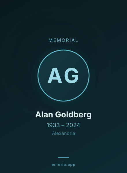 Memorial portrait of Alan Goldberg