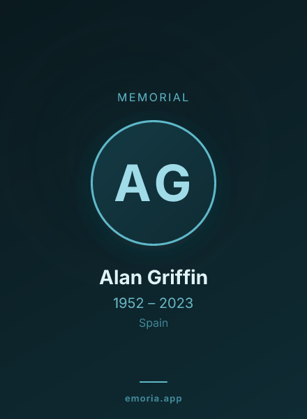 Memorial portrait of Alan Griffin