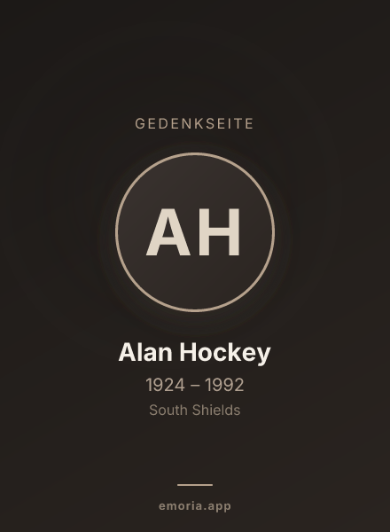 Gedenkportrait von Alan Hockey
