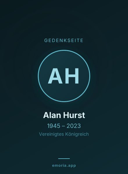 Gedenkportrait von Alan Hurst