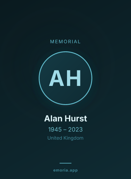 Memorial portrait of Alan Hurst