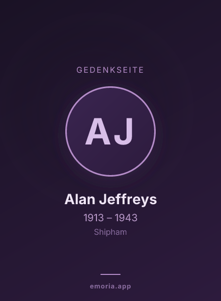Gedenkportrait von Alan Jeffreys