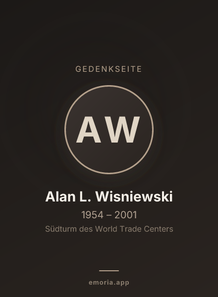 Gedenkportrait von Alan L. Wisniewski