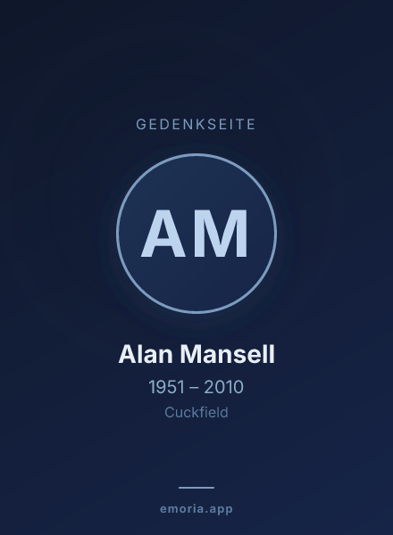 Gedenkportrait von Alan Mansell