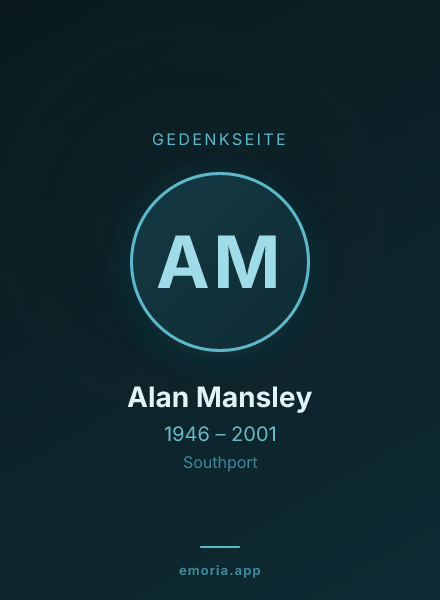 Gedenkportrait von Alan Mansley