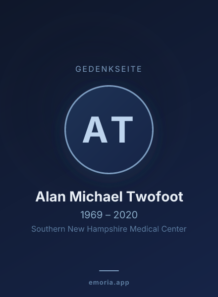 Gedenkportrait von Alan Michael Twofoot