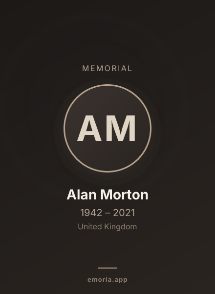 Memorial portrait of Alan Morton