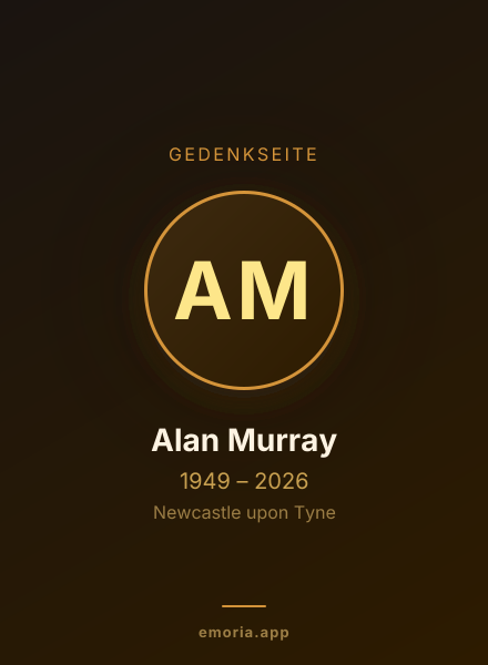 Gedenkportrait von Alan Murray