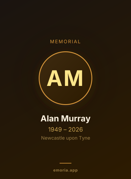 Memorial portrait of Alan Murray