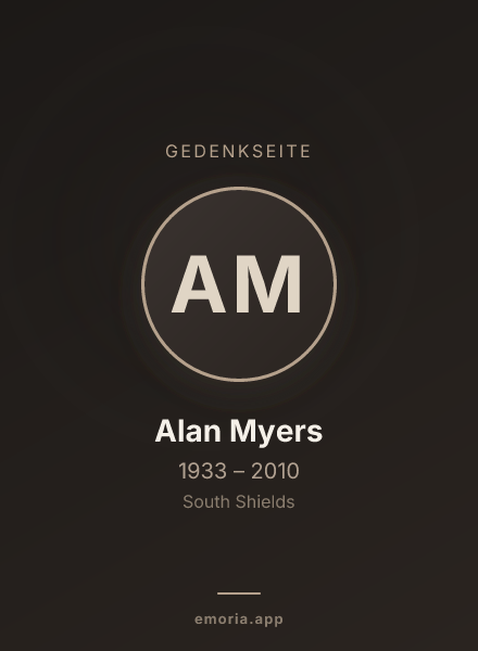 Gedenkportrait von Alan Myers