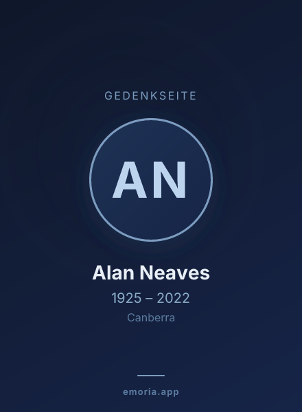 Gedenkportrait von Alan Neaves