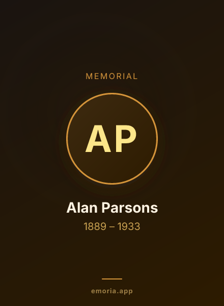 Memorial portrait of Alan Parsons