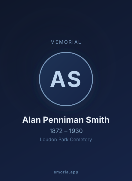Memorial portrait of Alan Penniman Smith