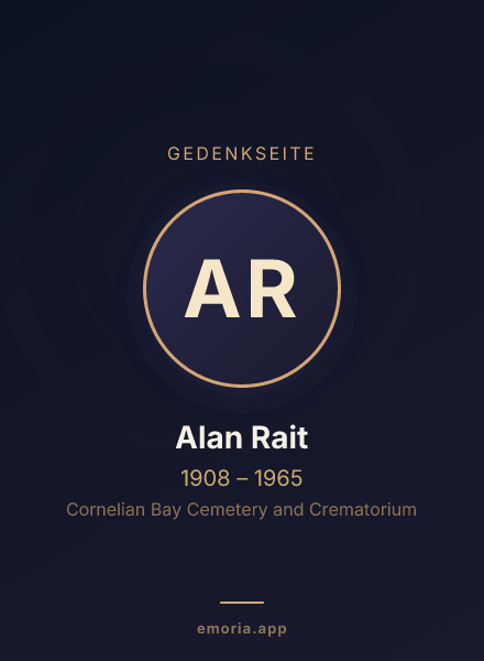 Gedenkportrait von Alan Rait