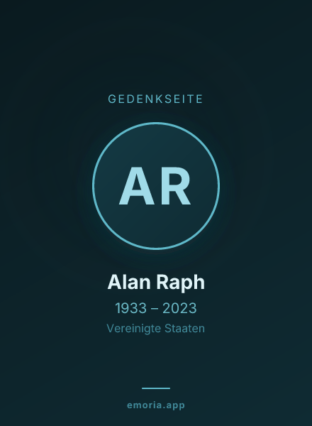 Gedenkportrait von Alan Raph