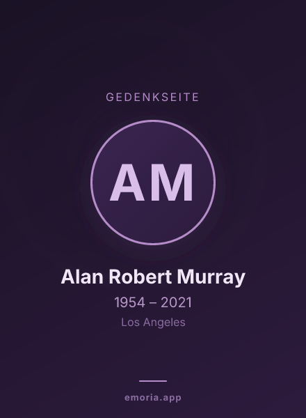Gedenkportrait von Alan Robert Murray