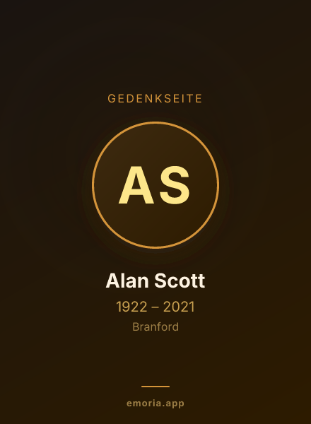 Gedenkportrait von Alan Scott
