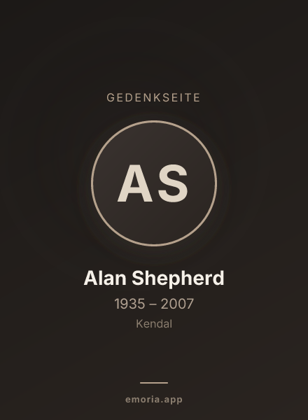 Gedenkportrait von Alan Shepherd