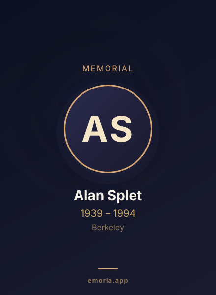 Memorial portrait of Alan Splet