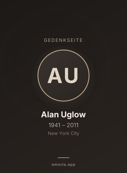 Gedenkportrait von Alan Uglow