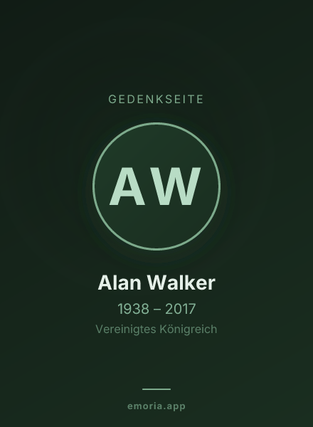 Gedenkportrait von Alan Walker