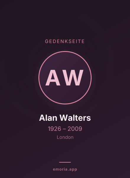 Gedenkportrait von Alan Walters