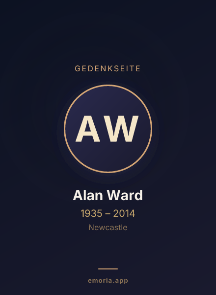 Gedenkportrait von Alan Ward