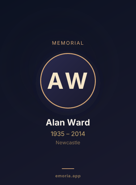 Memorial portrait of Alan Ward