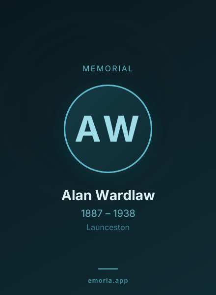 Memorial portrait of Alan Wardlaw