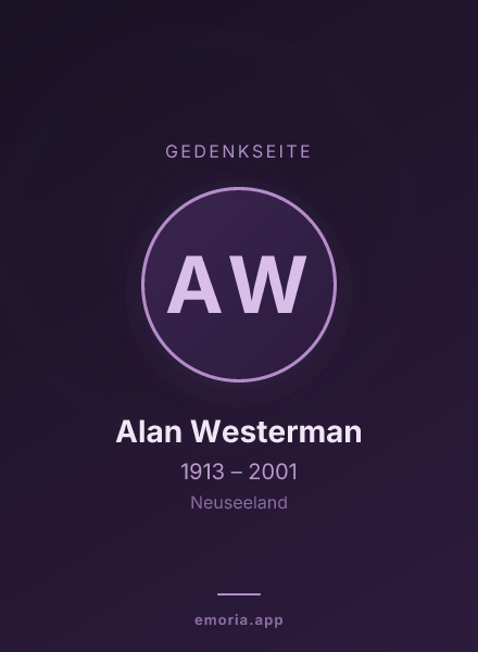 Gedenkportrait von Alan Westerman