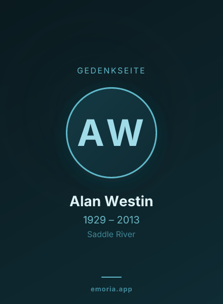 Gedenkportrait von Alan Westin
