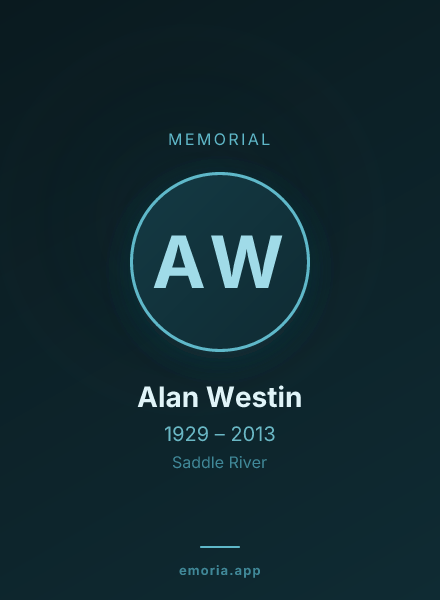 Memorial portrait of Alan Westin