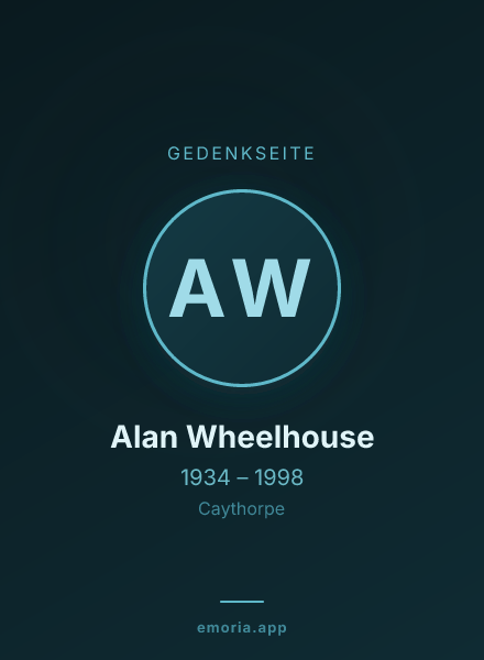 Gedenkportrait von Alan Wheelhouse