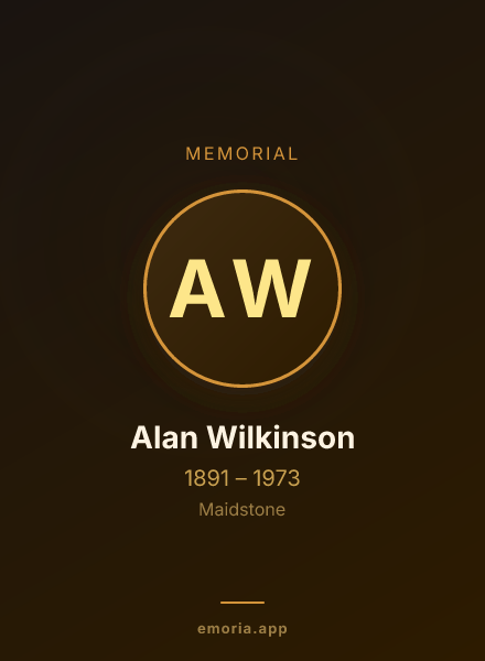 Memorial portrait of Alan Wilkinson