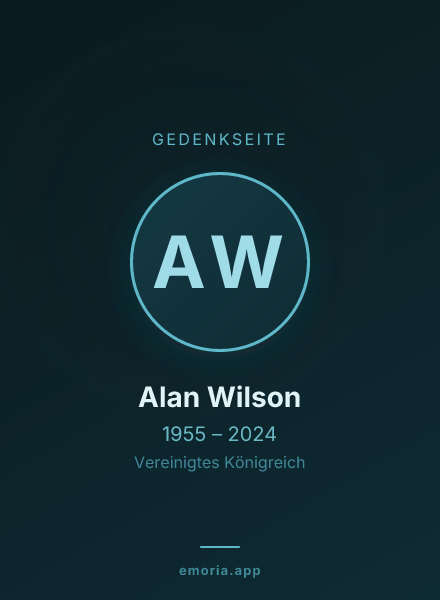 Gedenkportrait von Alan Wilson