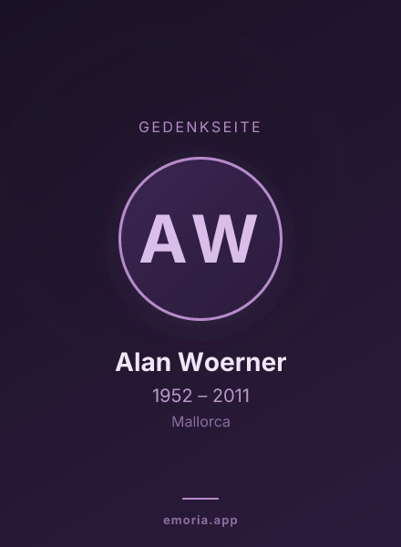 Gedenkportrait von Alan Woerner