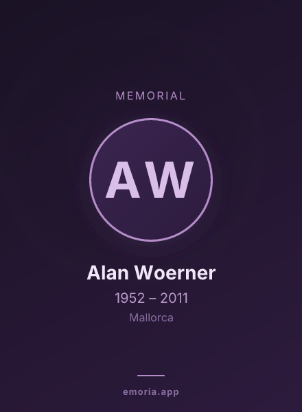 Memorial portrait of Alan Woerner
