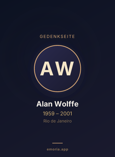 Gedenkportrait von Alan Wolffe