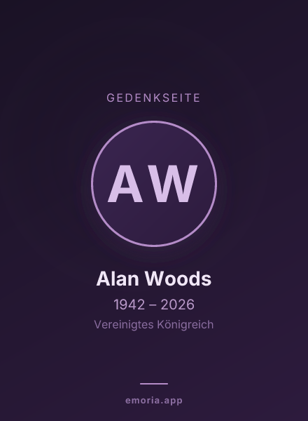Gedenkportrait von Alan Woods