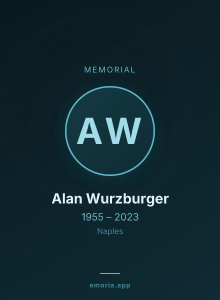 Memorial portrait of Alan Wurzburger