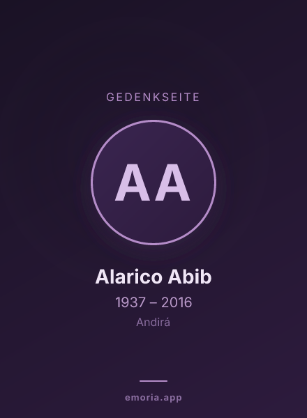 Gedenkportrait von Alarico Abib