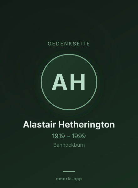Gedenkportrait von Alastair Hetherington