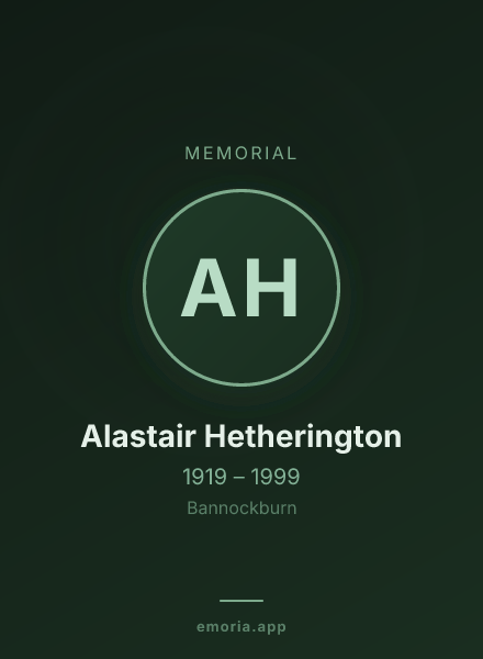 Memorial portrait of Alastair Hetherington