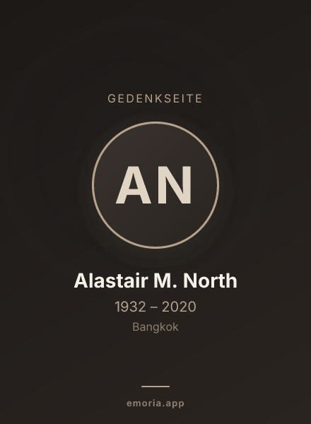 Gedenkportrait von Alastair M. North