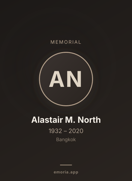 Memorial portrait of Alastair M. North