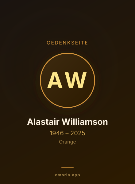 Gedenkportrait von Alastair Williamson